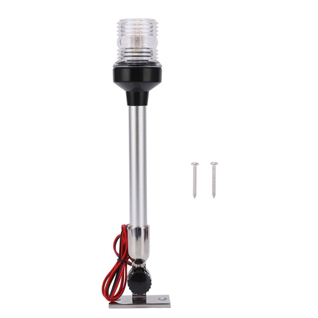 Lámpara de navegación plegable de 12 pulgadas para navegación integral, luz para barco marino resistente al agua de 360° con clasificación IP66