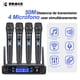 thumbnail image 3 of Sistema de micrófono inalámbrico BOMGE V410 de 4 canales con 4 micrófonos, 3 of 9