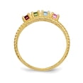 thumbnail image 3 of 14K Yellow Gold Ring Band Family & Mother's Customize Stones Round, Size 9, 3 of 4