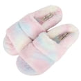 thumbnail image 5 of Jessica Simpson Womens Plush Faux Fur Fuzzy Slide on Open Toe With Elastic Backstrap, 5 of 9