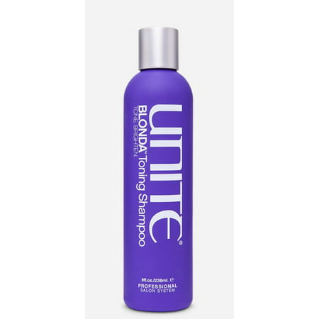 Unite Blonda Toning Purple Shampoo, 8 Oz (Best Toning Shampoo For Blonde Hair)