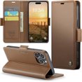 thumbnail image 1 of Funda tipo cartera para iPhone 16 Pro Max con tarjetero, función atril, bloqueo RFID, cierre magnético, protección a prueba de golpes, de piel sintética, con tapa tipo cartera para iPhone 16 Pro Max, 1 of 7