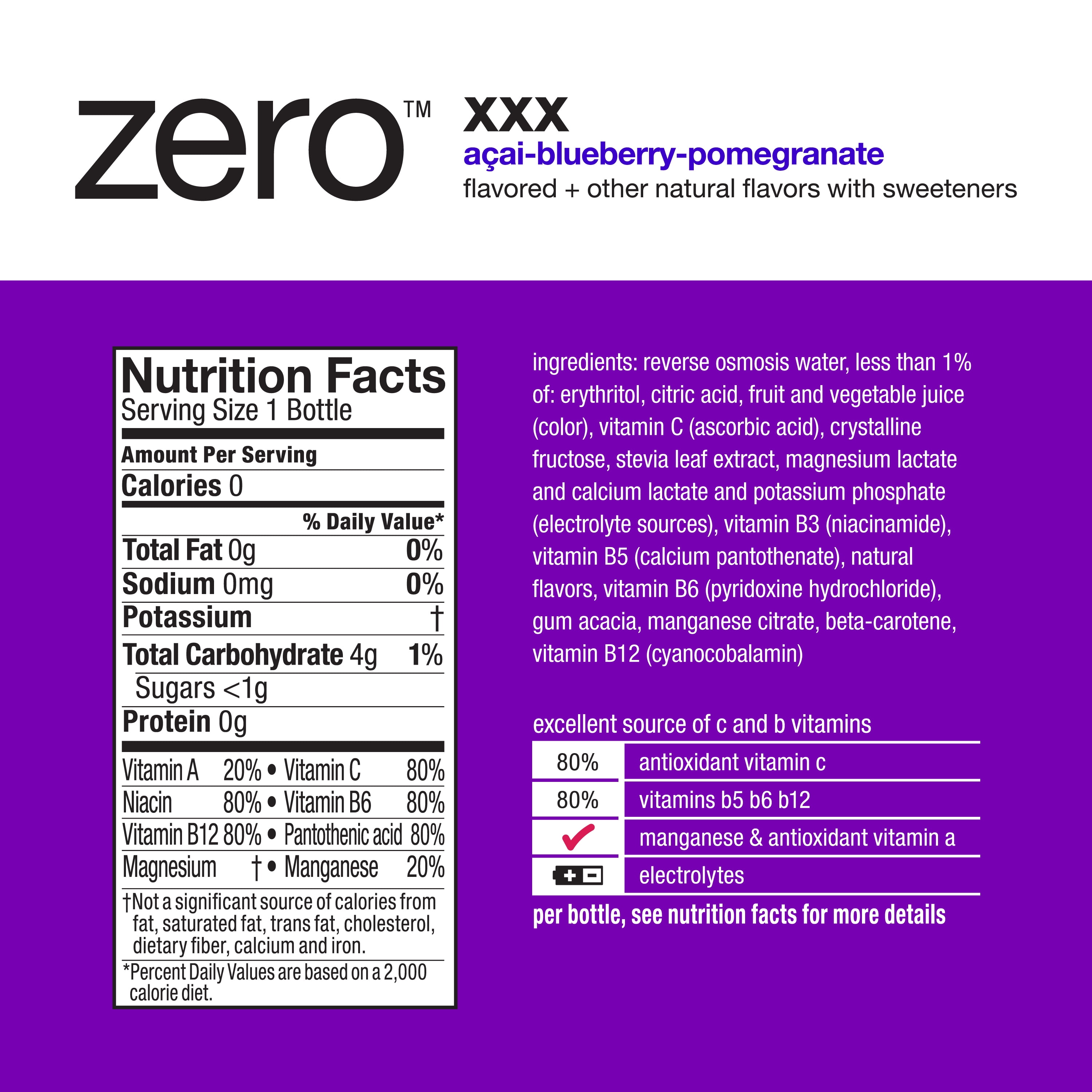 Vitamin Water Zero Nutritional Facts Blog Dandk