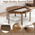 thumbnail image 3 of Avocahom Hexagonal Solid Wood Board Game Table for 4-6 Players,Convertible Dining Table/Game Table,Top Removable Gaming Table w/ Game Mat, 6*Cup Holders & Hobby Tray, 3 of 7