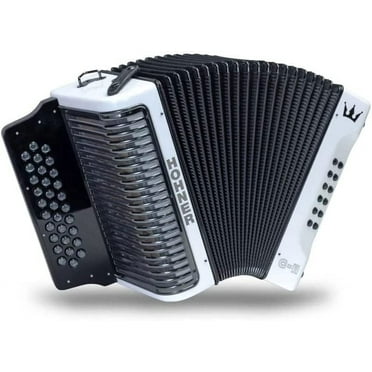 Hohner Accordion 120 Keys FBE White Rainbow