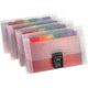 thumbnail image 1 of 4 Pack Mini Document File A6 7.1 X 4.45 X 1.1 Inch Rainbow Expanding Folder 13 Pocket File Organizer, 1 of 5