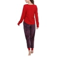 thumbnail image 2 of Honeydew Intimates Apres Ski Fleece PJ Set Long Sleeve V-Neck Henley Top & High Rise Joggers, 2 of 3