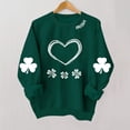 thumbnail image 2 of Kilaqueen St Patricks Day Sweatshirt for Women Shamrock Graphic Long Sleeve Crewneck Pullover Tops Casual Trendy Loose Funny Festival Sweatshirt, 2 of 4