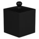 thumbnail image 1 of EeaseMX Caja para guardar hisopos de algodón con tapa, organizador de palillos de dientes, estuche para cosméticos de algodón para uso diario en el hogar (negro), 1 of 8