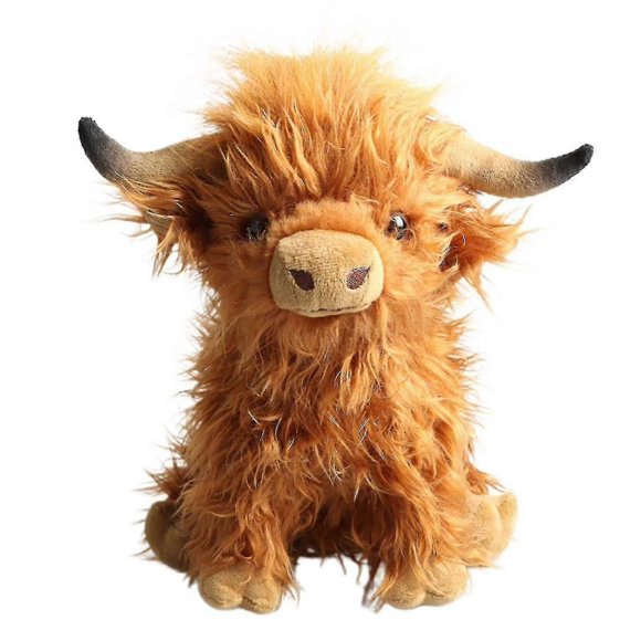 Highland Cow Plush Doll Stuffed Animal Soft Toys Scottish Cow Doll 25cm-26-1