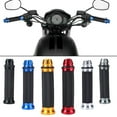 thumbnail image 4 of Motorcycle CNC Aluminum Rubber Gel Hand Grips End 7/8" 22MM Handle Bar Handlebar, 4 of 6