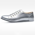 thumbnail image 4 of Tawop Dress Shoes for Men Faux Leather Casual British Fashion Silver Size:10, 4 of 4