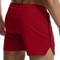 thumbnail image 4 of OIOLOYJM Swim Trunks Men 5 Inch Mesh Quick Dry Drawstring Waist Gym Running Board Shorts Lightweight Breathable Athletic Bathing Suit Red L, 4 of 6