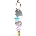 thumbnail image 3 of Cheers.US 2Pcs Bird Mirror Toy Hanging Ringer Bell Colorful Swing Cage Toy for Small Medium Parrot Parakeet Conure Cockatiel Cockatoo Macaw, 3 of 5