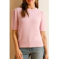 thumbnail image 5 of Arach&Cloz Women's Wool Blend Soft Fuzzy Puff Sleeve Cute Casual Fall Sweaters 2025, 5 of 7