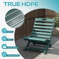thumbnail image 4 of FODINGHILL Folding Xavier Adirondack Chair, HDPE All-Weather Folding Adirondack Outdoor Chair for Patio Porch Garden, Forest, 4 of 7