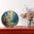 thumbnail image 6 of 9.84in Family Of Foxes PVC Canvas Wall and Table Clock with Canvas Texture, Black or Gold Hands, 6 of 11