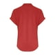 thumbnail image 5 of Camiseta sin mangas de verano holgada con cuello en V y pliegues para mujer: blusa fluida sin mangas con dobladillo curvo., 5 of 5