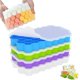 thumbnail image 1 of Bandejas de cubitos de hielo hexagonales para congelador, molde de silicona flexible de grado alimenticio para cubitos de hielo, cubitos de hielo reutilizables, molde de cubitos de hielo de fácil, 1 of 5