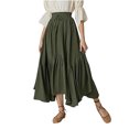 thumbnail image 4 of CaComMARK PI Scarlet Darkness Maxi Skirts for Women High Waist Renaissance Skirt Long Skirt with Pockets clearance sales today deals prime, 4 of 5