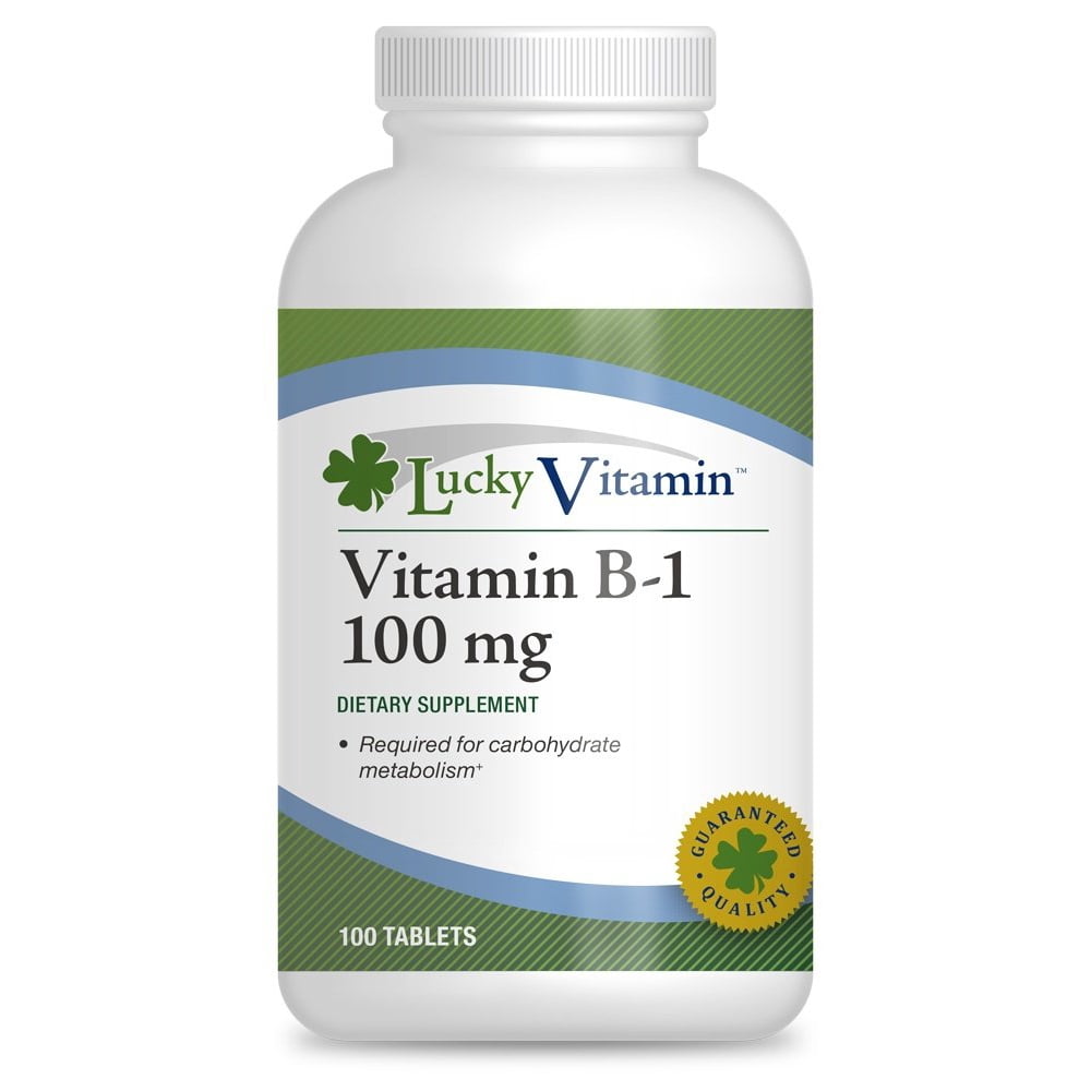 LuckyVitamin Vitamin B1 100 mg. 100 Tablets