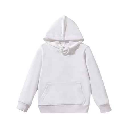 

TIREOW Comfortable Hoodies for Children s Kids Child Toddler Boys Girls Solid Long Sleeve Patchwork Hooded Thickened Warm Sweatshirt Drawstring Blouse Tops Outfits Clothes Daily Athleisure Pullover