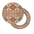 thumbnail image 2 of Gukieu Traditional Tribal Aztec Print Round Chair Cover, Dust-proof and Non-slip Bar Chair Protective Cover, Suitable for Bars, Restaurants, Offices-13 inch, 2 of 7