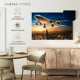 thumbnail image 5 of Elephant Stock Transportation Plane Wall Art - Horizontal Canvas Wall Art - Living Room Wall Decor - Transportation Canvas - Blue And Orange Decor - 12" x 8", 5 of 8