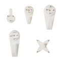 thumbnail image 2 of 20 piezas pintura blanca foto plástico Invisible clavo plástico percha decoración del hogar gancho de paredMETROCN Deng Xun unisex, 2 of 2