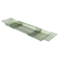 thumbnail image 1 of Bathtub Tray, PET Material 56.5cm to 80cm Length Extendable Bath Shelf with Draining Design, Waterproof Bath Tub Tray, Large Capacity Bathtub Tray Table for Bathroom, 1 of 7