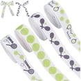 thumbnail image 1 of 20 yardas de cinta de tenis, cintas deportivas de 3/4 de pulgada, cinta de grosgrain de poliéster, cintas para manualidades con pelotas, 1 of 7