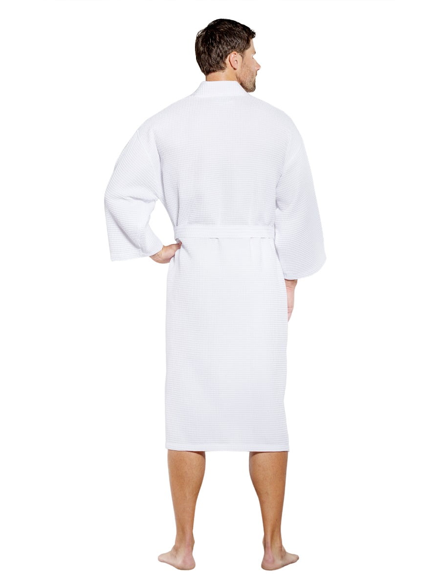 Buy Turquaz Mens Hooded Robe, Plush Robes for Men Long Fleece Bathrobe,  White, XX-Large Online at Low Prices in India 