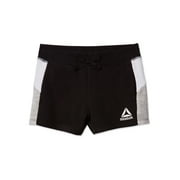 Reebok Girls Journey French Terry Colorblock Shorts with Pockets, Sizes 4-18