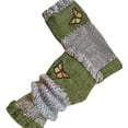 thumbnail image 3 of Knit Gloves - Embroidery Butterfly Soft Cute,Girls Winter Knit Fingerless Gloves | for Ladies Adults Teens Students Commuting Green Free, 3 of 4