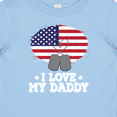 thumbnail image 4 of Inktastic I Love my Daddy Military Son Daughter Boys or Girls Baby T-Shirt, 4 of 5