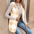 thumbnail image 4 of Dezsed Woman Fashion Jacket Sleeveless Hooded Pocket Coat Blouse Printed Clothing Yellow XL, 4 of 8
