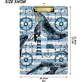 thumbnail image 3 of FMSHPON Whale Anchor Clipboard Hardboard Wood Nursing Clip Board and Pull for Standard A4 Letter 13x9 inches, 3 of 8