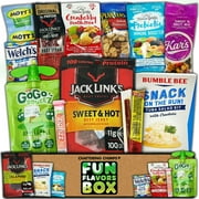Fun Flavors Box - Healthy Fitness Snacks Care Package Gift Box Sampler