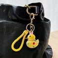 thumbnail image 6 of Wrapables Glamorous Crystal Rhinestone Ducky Keychain, Pendant Bag Charm, Yellow, 6 of 6