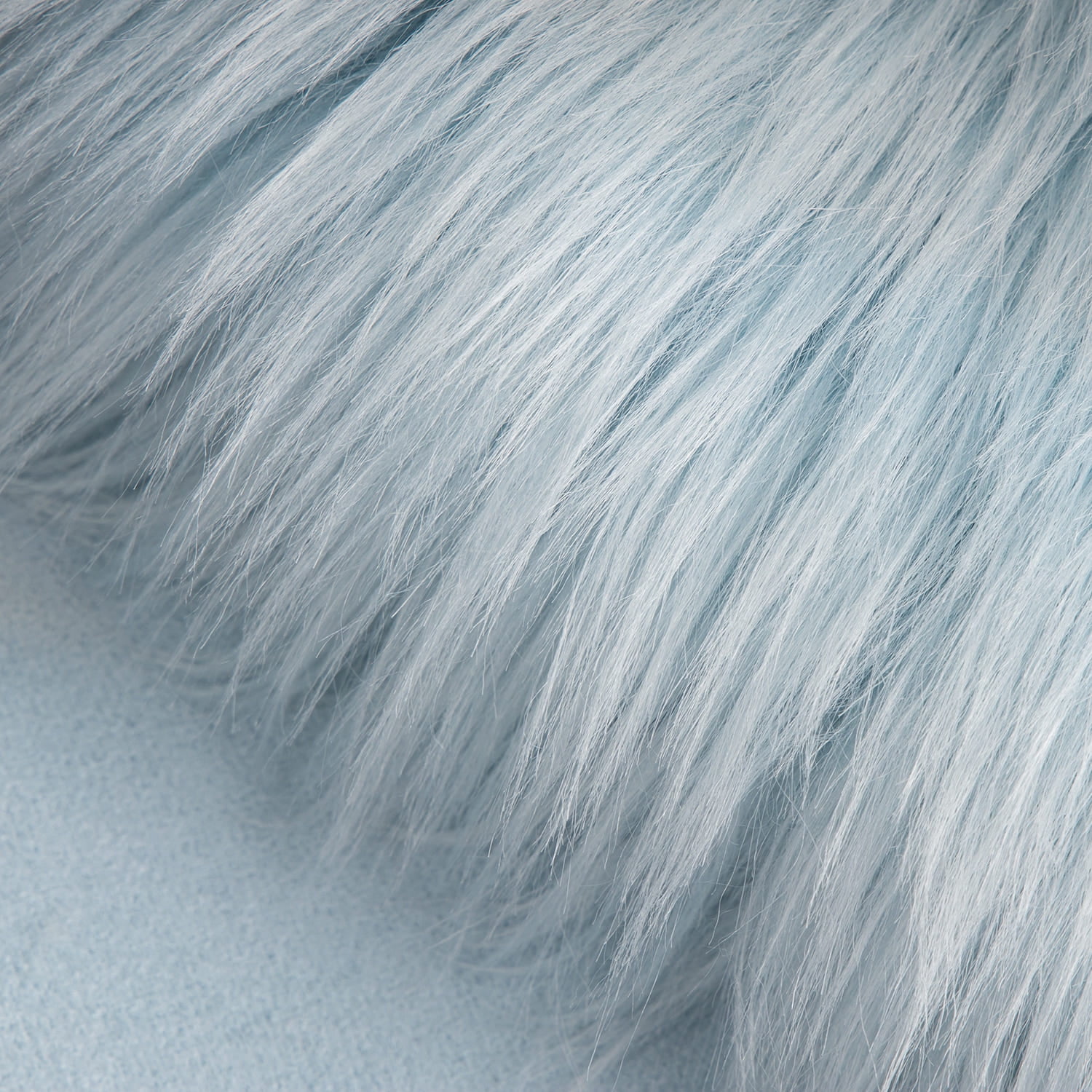 Phantoscope Deluxe Soft Faux Sheepskin Fur Series Decorative Indoor Area Rug 2 x 3 Feet Rectangle, Light Blue, 1 Pack
