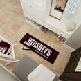 thumbnail image 3 of Ottomanson Hershey Logo Machine Washable Non-Slip Rubberback 2x5 Runner Rug, 20"x 59", Brown, 3 of 7