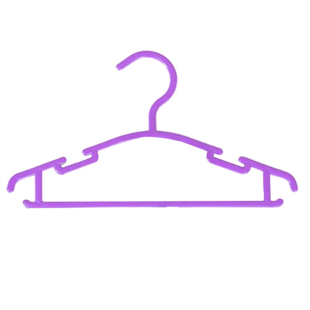Percha infantil con pinza para pantalones Percha infantil de plástico para secar ropa Percha infantil de plástico grueso de colores