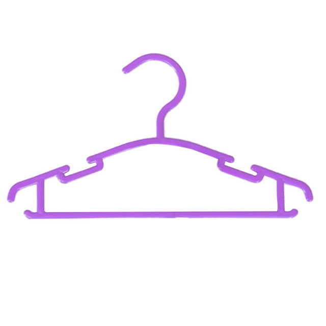 Kids Hanger with Pants Clip, Thickened Plastic, Colorful Design, Non-Slip, Space-Saving, Perfect for Baby and Children's Clothes