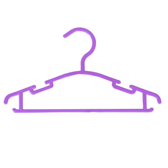 Kids Plastic Pants Clip Hanger - Colorful, Thickened Design - for Children’s Clothes, Pants/Dresses, Multifunctional, Lightweight & Durable