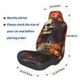 thumbnail image 2 of Vsdgher Vintage Floral Skull for Automotive Seat Covers for Cars Trucks and SUVs, Universal Fit Anti-Slip Bucket Seat Protector for Cars,Vehicle Seat Protector for Front Seats, 2 of 5