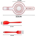 thumbnail image 2 of Silicone Baking Mat for Dutch Oven: 2 Pieces Reusable Bread Sling with Long Handle Silicone Baking Mats Baking Supplies, Non-stick Baking Mat with Silicone Brush and Spatula for Kitchen, Baking, 2 of 5