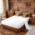 thumbnail image 4 of Erosebridal Sunflower Highland Cow Twin Bedding Sets, Western Cowboy Bedding Comforter Set, 4 of 6