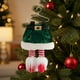 thumbnail image 4 of Adorno de patas de duende navideño | Decoración Colgante Rojo Verde | Colgante festivo de tela navideña para árbol de Navidad, casa, fiesta y decoración de repisa, 21x12cm resistente y ligero, 4 of 6