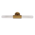 thumbnail image 1 of Luz LED dorada ANGGREK para tocador de baño cristal de hierro, 1 of 8