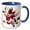 Blue/White, variant on , Cute Cupid Cow Illustration, 11oz Mug